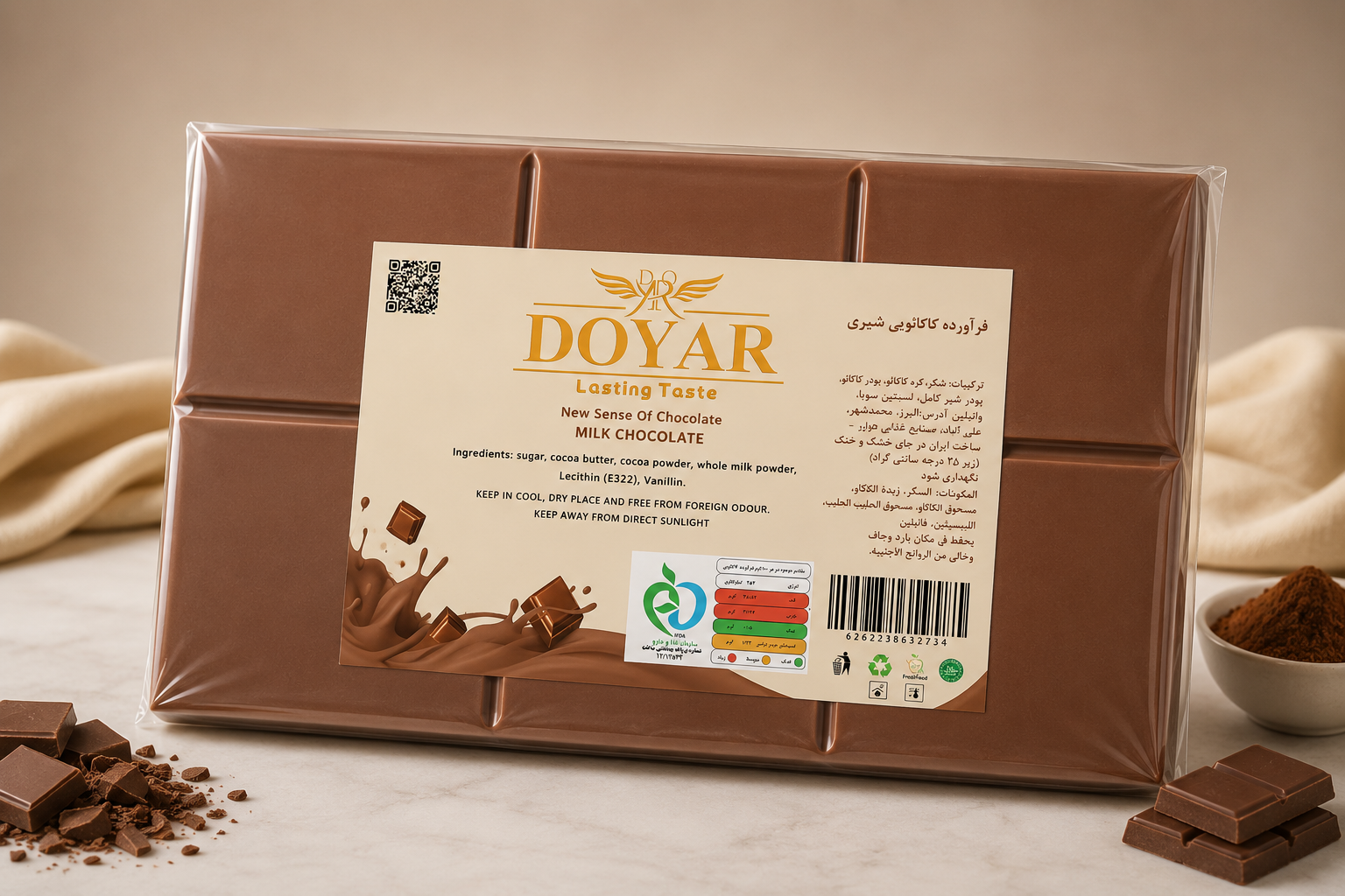 شکلات تخته کاکائویی کلاسیک دویار ۳ کیلوگرمی